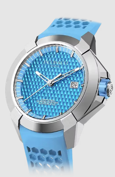 Review Jacob & Co epic x sport ELECTRIC BLUE Replica watch
